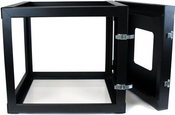 Купить StarTech.com 8HE 55cm tiefes offenes Server-Rack zur Wandbefestigung, mit Scharnier - Schrank - wall mountable - Schwarz - 8U - 55.9 cm (22") (RK819WALLOH) в магазине wardena.ru