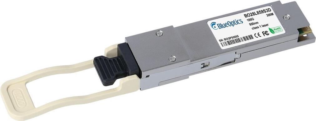 Купить Dell EMC Q28-100G-ESR4 kompatibler BlueOptics QSFP Transceiver für Multimode 40 Gigabit Highspeed Datenübertragungen in Glasfaser Netzwerken. Unterstützt 40 Gigabit Ethernet, Fibre Channel oder SONET/SDH Anwendungen in S (Q28-100G-ESR4-BO) в магазине wardena.ru
