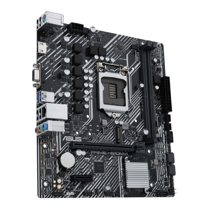 Купить ASUS PRIME H510M-K - Motherboard - micro ATX - LGA1200-Sockel - H510 Chipsatz - USB 3.2 Gen 1 - Gigabit LAN - Onboard-Grafik (CPU erforderlich) - HD Audio (8-Kanal) (90MB17N0-M0EAY0) в магазине wardena.ru