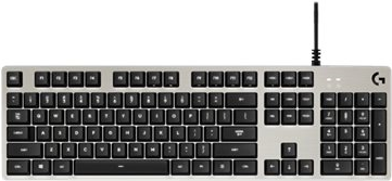 Купить Logitech G413 - Tastatur - hintergrundbeleuchtet - USB - AZERTY - Französisch - Tastenschalter: Romer-G - Silber (920-008472) в магазине wardena.ru