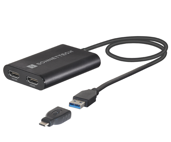 Купить Sonnet USB3-DHDMI Videokabel-Adapter USB Typ-A 2 x HDMI Schwarz (USB3-DHDMI) в магазине wardena.ru