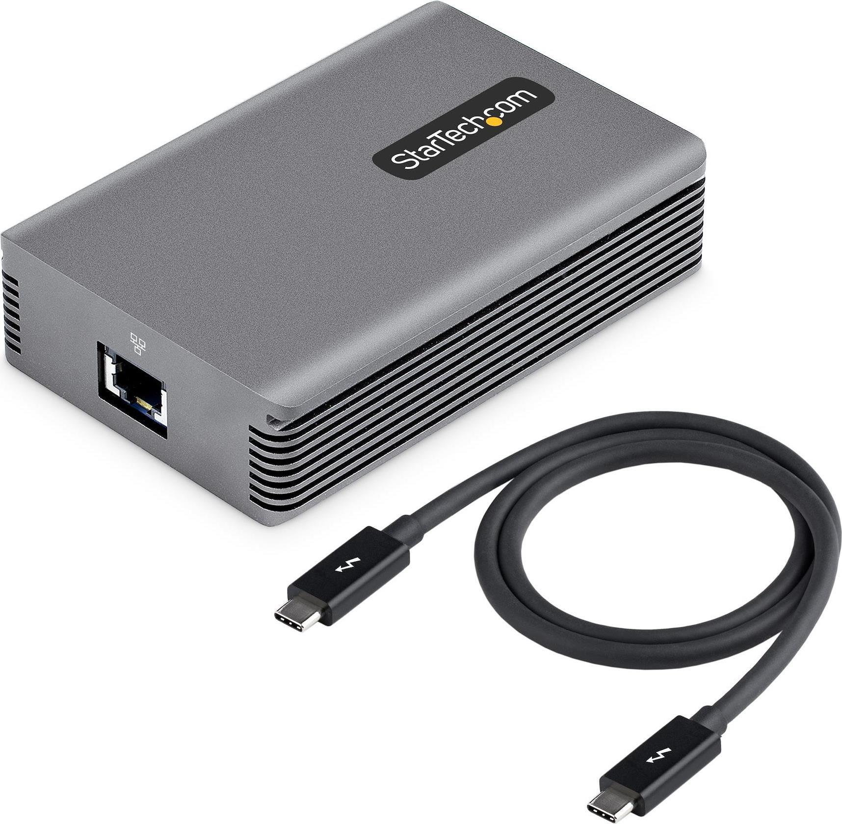 Купить StarTech.com Thunderbolt 3 to Ethernet Adapter, 10GbE, Multi-Gigabit, Thunderbolt 3 to RJ45 Network Adapter, 10GBASE-T/5-2.5GBASE-T NIC, TB3/TB4 10G Network Adapter w/ TB3-Certified Cable, TB3 10GbE, Win/Mac (TB310G2) - в магазине wardena.ru