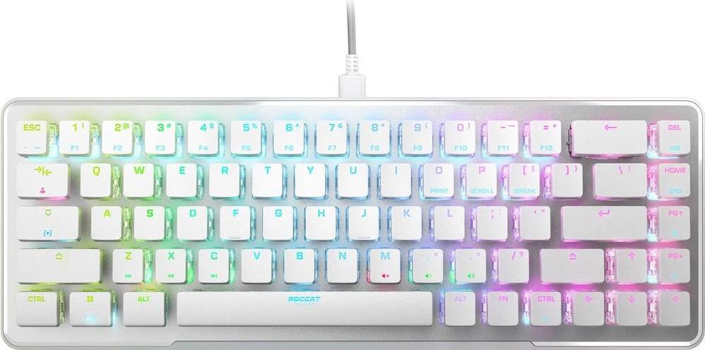 Купить ROCCAT Vulcan II Mini RGB weiße mechanische Tastatur (US, roter Schalter) (ROC-12-062) в магазине wardena.ru