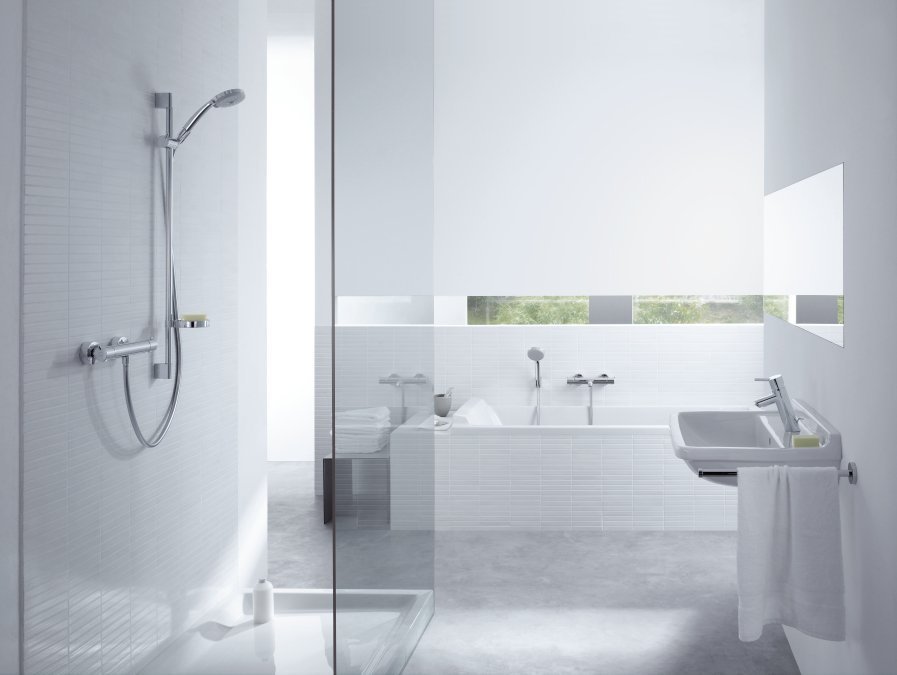Купить Hansgrohe Croma 100 Душевой набор Vario с держателем и шлангом 125 см хром 27592000 в магазине wardena.ru