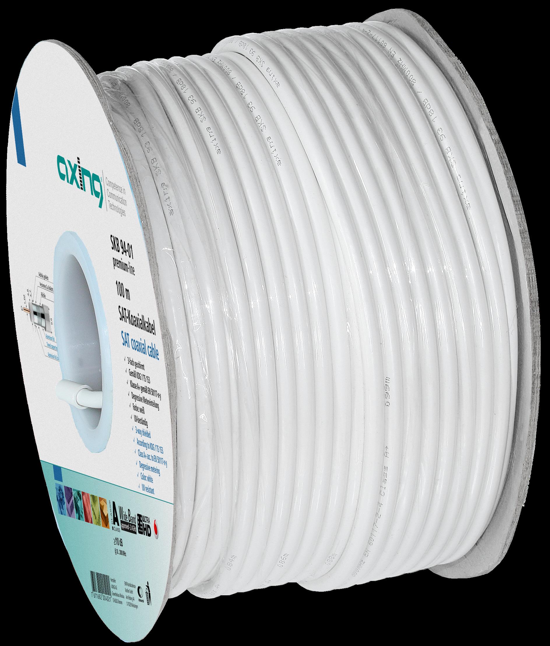Купить Axing SKB09401. Kabellänge: 100 m, Äußerer Durchmesser Ummantelung: 6,6 mm, Mantelmaterial: Polyvinylchlorid (PVC) (SKB09401) в магазине wardena.ru