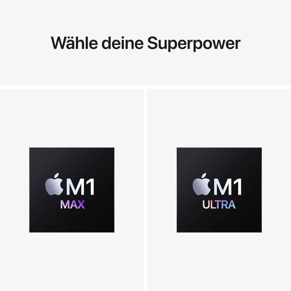Купить Apple Mac Studio - USFF - M1 Max - RAM 32 GB - SSD 512 GB - M1 Max 24-core GPU - GigE, 10 GigE, 5 GigE, 2.5 GigE - WLAN: Bluetooth 5.0, 802.11a/b/g/n/ac/ax - macOS Monterey 12.0 - Monitor: keiner - Silber (MJMV3D/A) в магазине wardena.ru