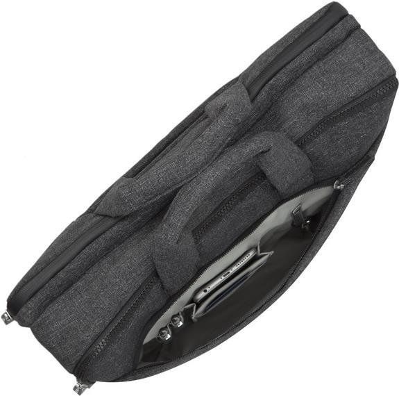 Купить Rivacase Lantau Notebooktasche 39,6 cm (15.6" ) Aktenkoffer Schwarz - Grau (8831 BLACK MELANGE) в магазине wardena.ru