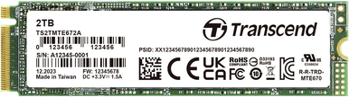 Купить Transcend 2 TB Interne PCIe SSD TS2TMTE672A-VS1 (TS2TMTE672A-VS1) в магазине wardena.ru