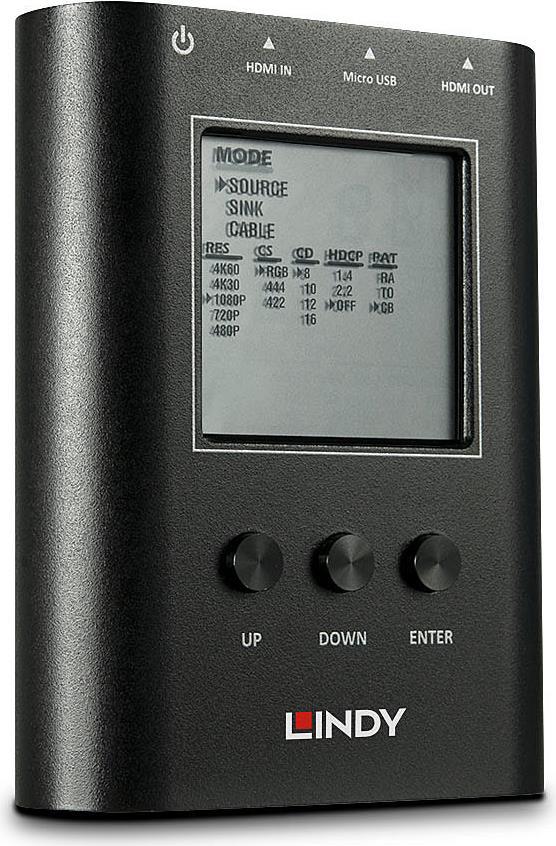 Купить Lindy HDMI 2.0 18G Signal Analyser and Generator - HDMI test signal generator / analyzer (32675) в магазине wardena.ru