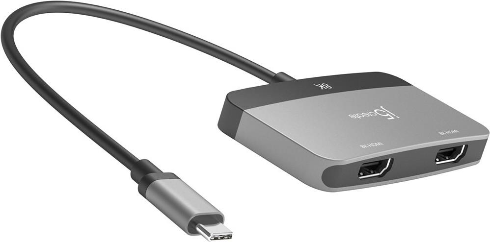 Купить J5CREATE 8K USB-C TO DUAL HDMI DISPLAY ADAPTER (JCA465-N) в магазине wardena.ru