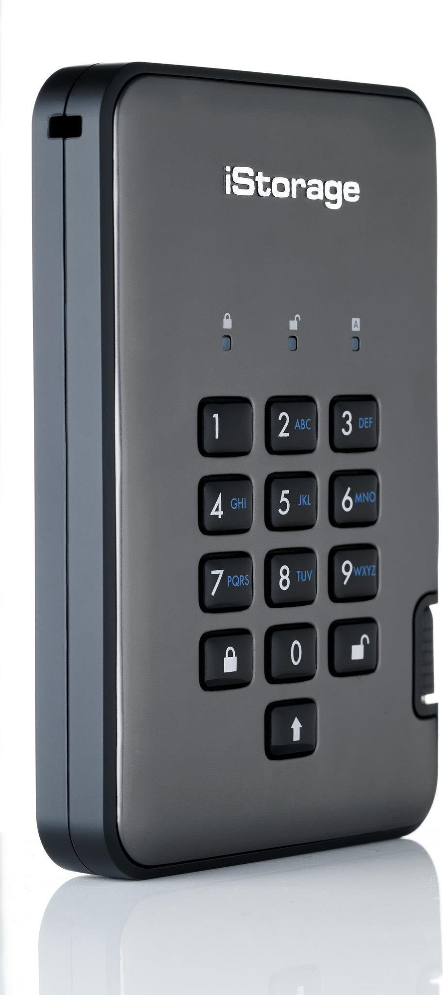 Купить iStorage DiskAshur Pro2 SSD - 2000 GB - USB - 3.2 Gen 1 (3.1 Gen 1) - 294 MB/s - 5 Gbit/s - Grau (IS-DAP2-256-SSD-2000-C-X) в магазине wardena.ru