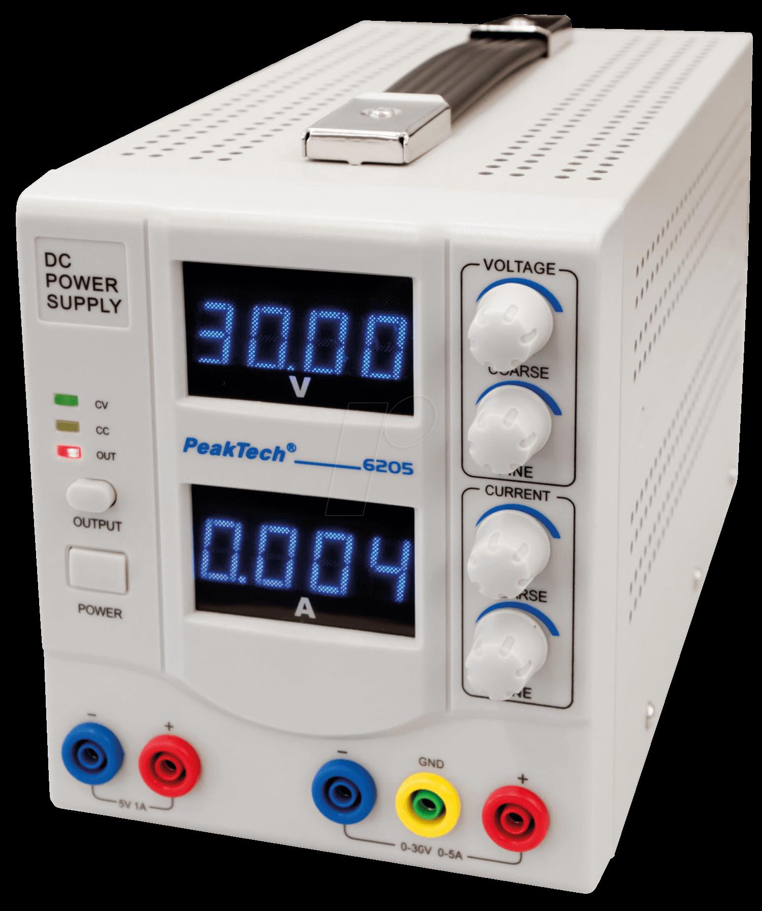 Купить PeakTech Labornetzgerät 1 Kan. ...30 VDC VDC 5 A (PeakTech 6205) в магазине wardena.ru