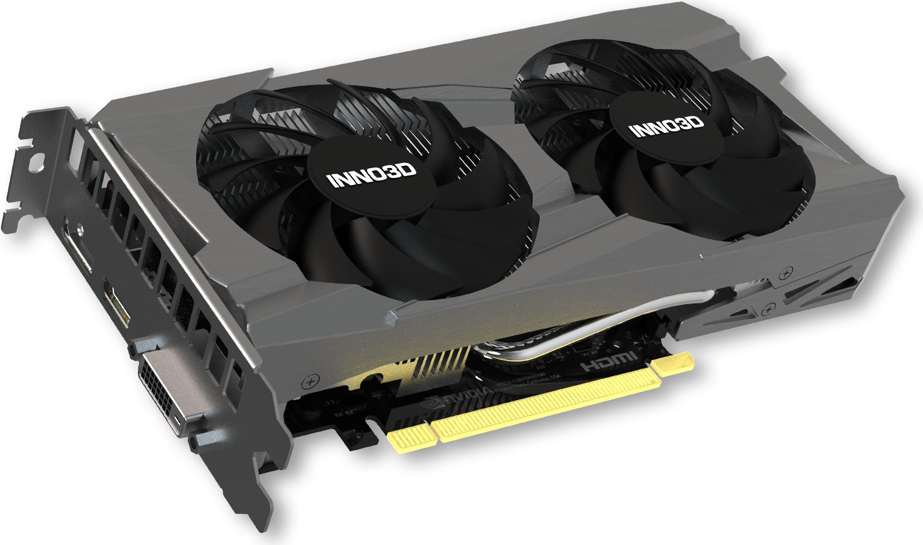 Купить Inno3D GeForce RTX 3050 Twin X2 - GeForce RTX 3050 - 8 GB - GDDR6 - 128 Bit - 7680 x 4320 Pixel - PCI Express 4.0 (N30502-08D6-1711VA41) в магазине wardena.ru