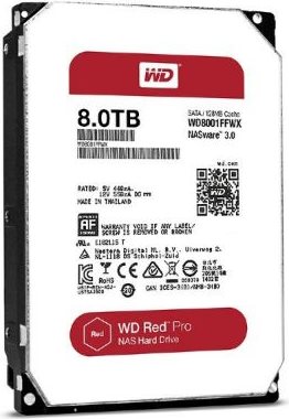 Купить WD Red Pro 8TB SATA 6Gb/s - 128MB Cache Internal - 8,9cm 3.5" 24x7 - 7200rpm - optimized for SOHO NAS systems 8-16 Bay HDD Bulk (WD8001FFWX) в магазине wardena.ru