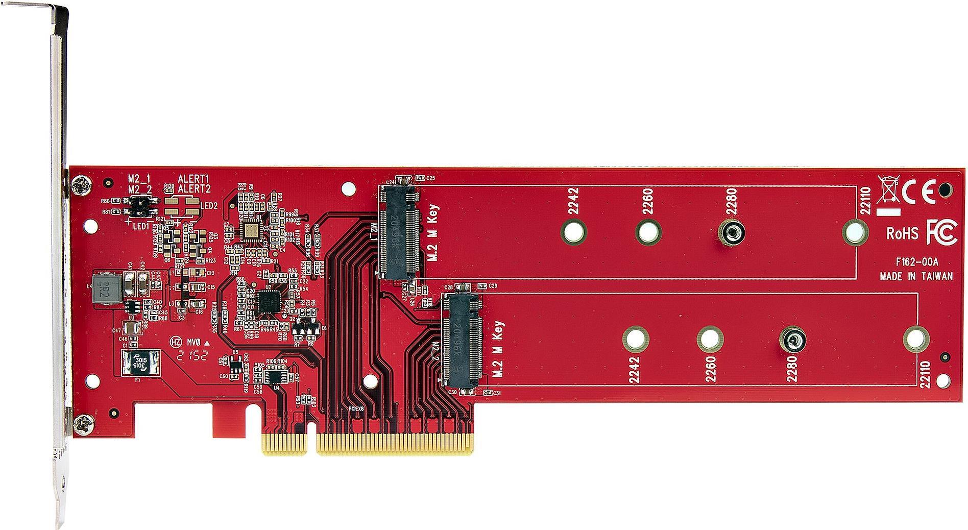 Купить STARTECH.COM Dual M 2 PCIe AdapterKarte PCIe x8/ x16 auf Dual AHCI oder NVMe M.2 SSDs PCI Express 4.0 Bifurkation Erforderlich (DUAL-M2-PCIE-CARD-B) в магазине wardena.ru