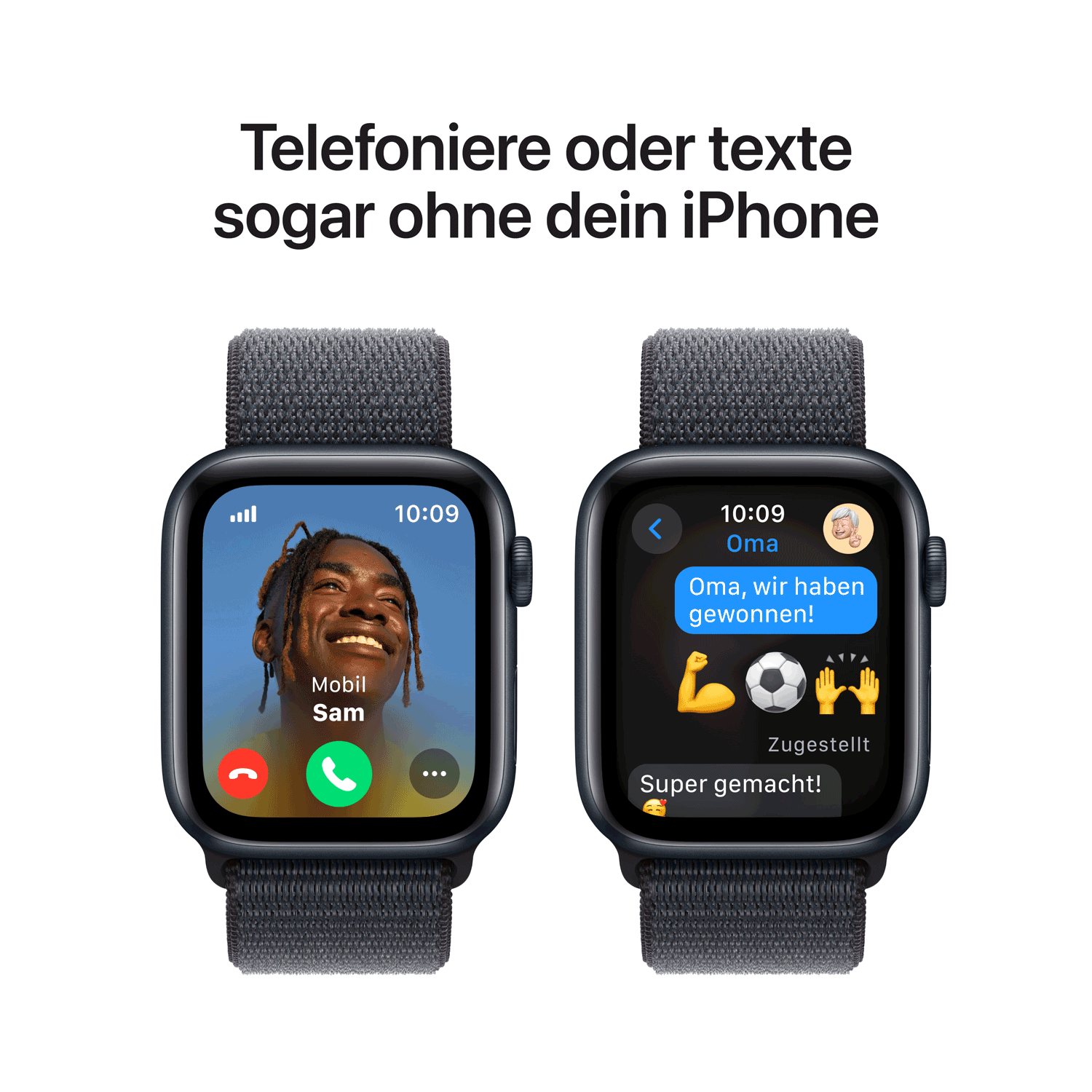 Купить Apple Watch SE GPS + Cellular 44mm Midnight Aluminium Case mit Ink Sport Band (MXGN3QF/A) в магазине wardena.ru