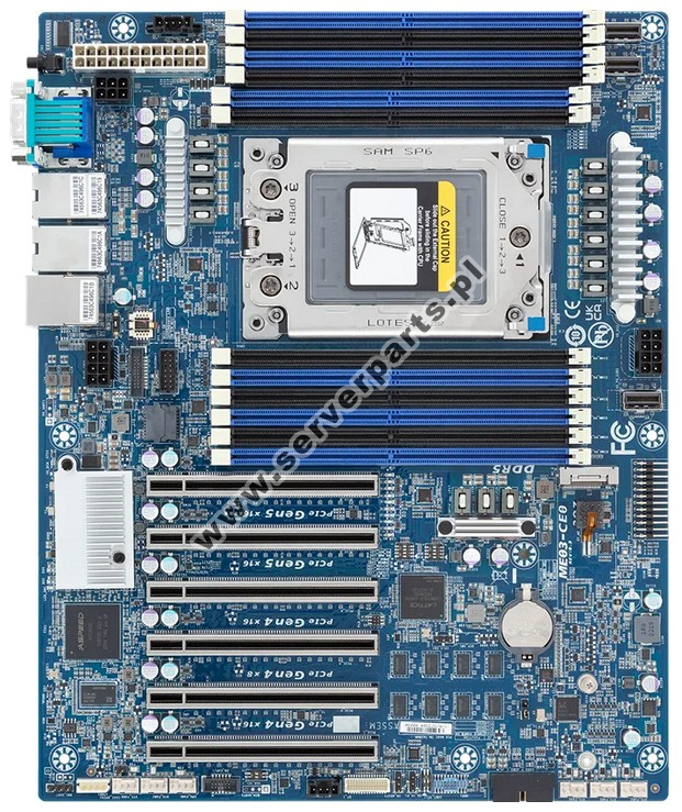 Купить Motherboard Gigabyte ME03-CE0 SoC SP6 AMD EPYC 8004 SATA M.2 DDR5 в магазине wardena.ru