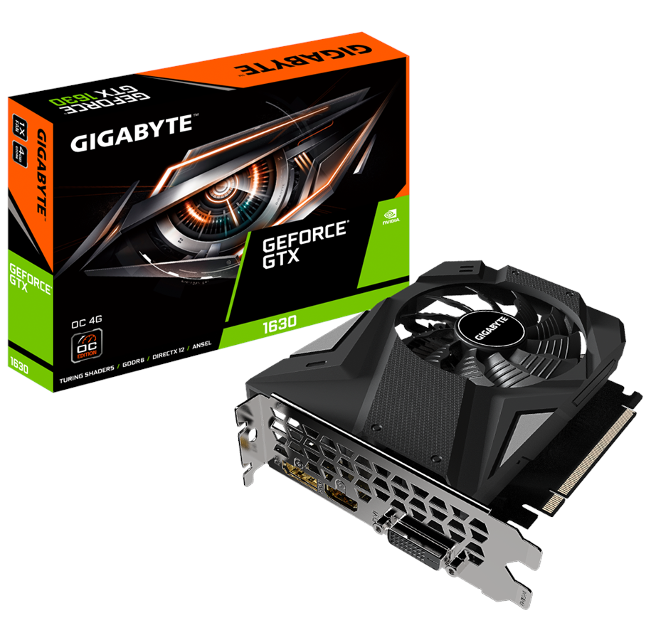 Купить GIGABYTE GeForce GTX 1630 OC - 4GB GDDR6 - Grafikkarte (GV-N1630OC-4GD) в магазине wardena.ru