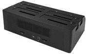 Купить StarTech.com 4 Bay SATA 2.5 / 3.5" SSD / HDD Dock - USB 3.1 USB-C / USB-A - Speichergehäuse - 2.5" / 3.5" gemeinsam genutzt (6,4 cm/8,9 cm gemeinsam genutzt) - SATA 6Gb/s - 6 Gbit/s - USB 3.1 (Gen 2) - Schwarz (SDOCK4U313) в магазине wardena.ru