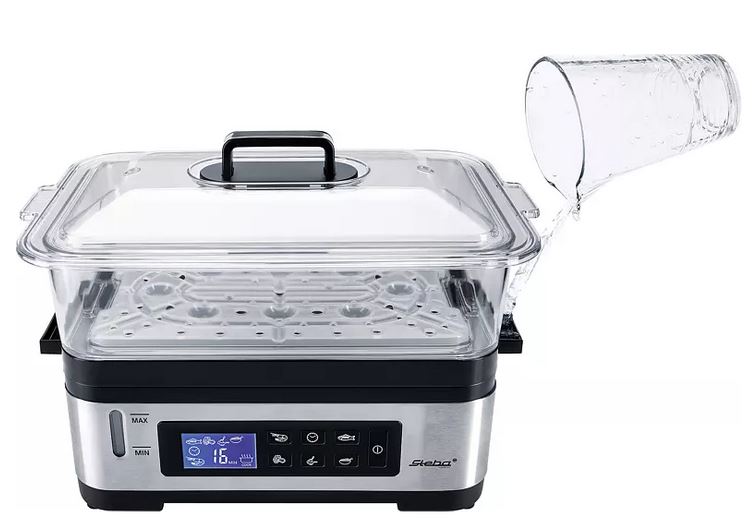Купить STEBA DG 2 Dampfgarer (1200 Watt, Edelstahl / Schwarz) (05.22.00) (052200) в магазине wardena.ru