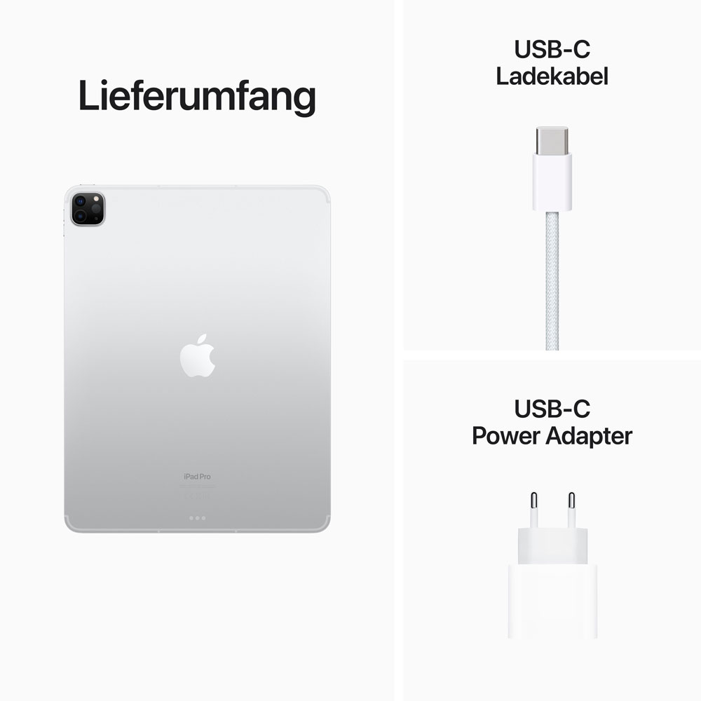 Купить Apple 12.9"  iPad Pro Wi-Fi + Cellular - 6. Generation - Tablet - 512GB - 32,8 cm (12.9") IPS (2732 x 2048) - 3G, 4G, 5G - Silber (MP233FD/A) в магазине wardena.ru