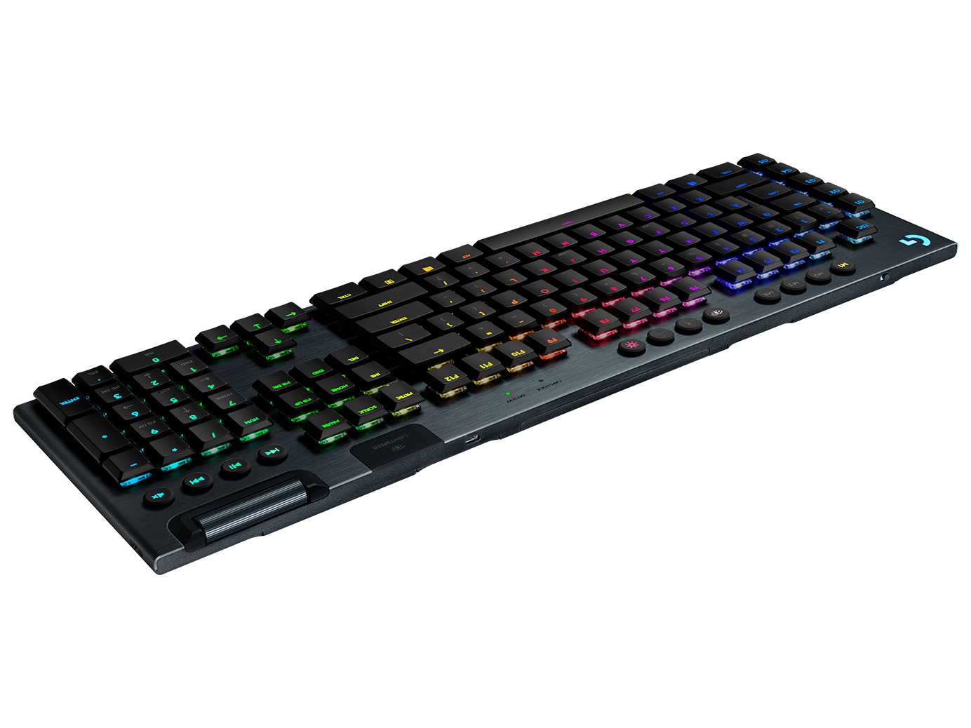 Купить Logitech G G915 Tastatur RF Wireless + Bluetooth QWERTY US International Schwarz (920-008910) в магазине wardena.ru