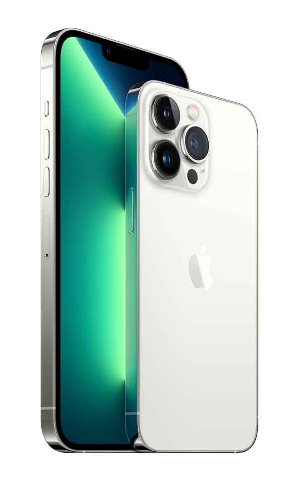 Купить Apple iPhone 13 Pro - 5G Smartphone - Dual-SIM / Interner Speicher 128 GB - OLED-Display - 6.1" - 2532 x 1170 Pixel (120 Hz) - Triple-Kamera 12 MP, 12 MP, 12 MP - front camera 12 MP - Silber (MLVA3ZD/A) в магазине wardena.ru