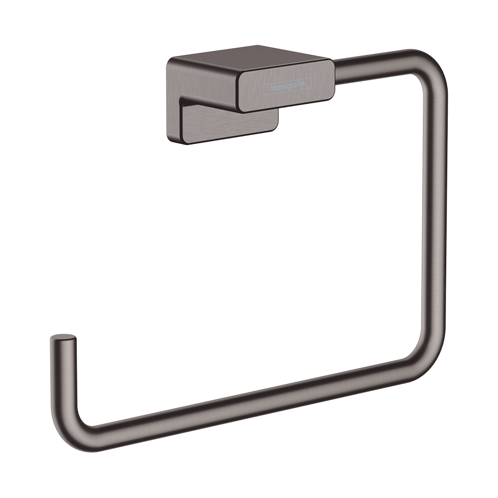 Купить Hansgrohe AddStoris Кольцевой полотенцедержатель хром-черный матовый 41754340 в магазине wardena.ru