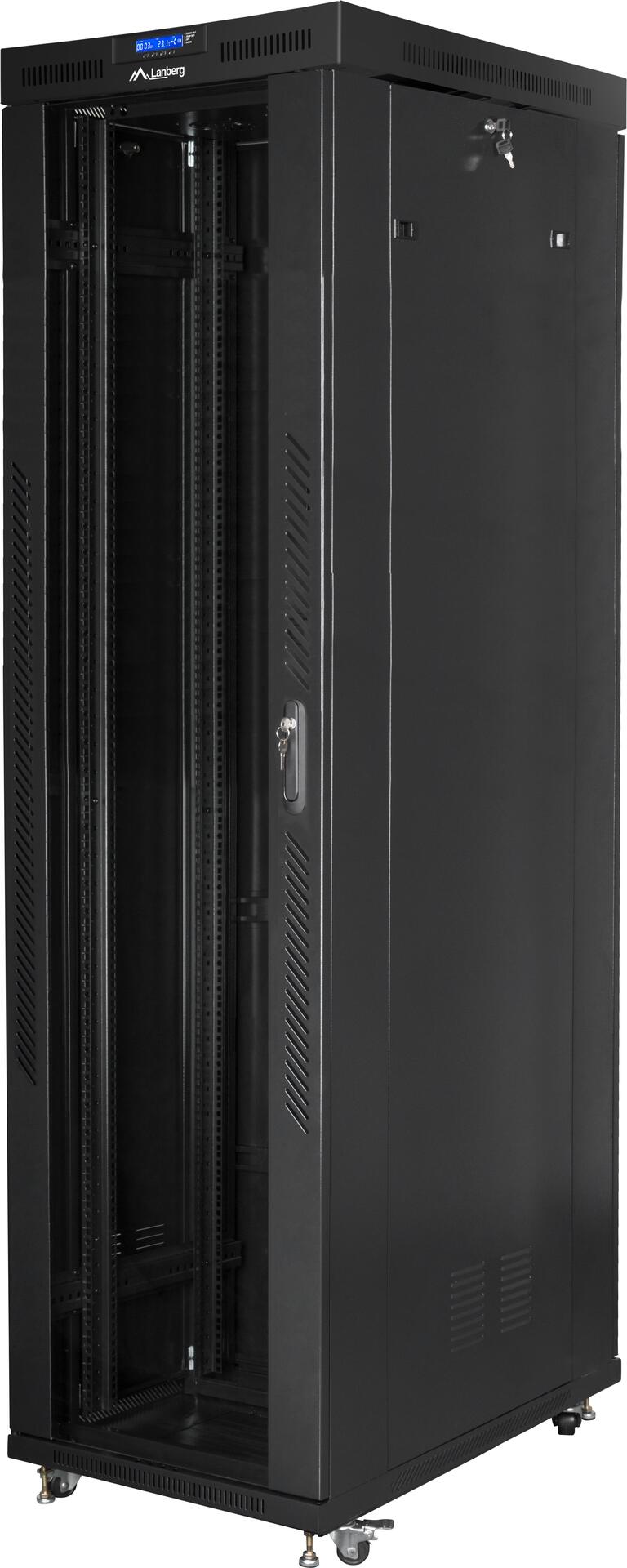 Купить Lanberg FF01-8047-12B Rack 47U Freistehendes Gestell Schwarz (FF01-8047-12B) в магазине wardena.ru
