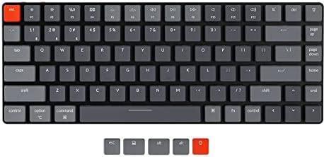 Купить Keychron K3 Version 2 Tastatur USB + Bluetooth QWERTY Nordisch Grau - Hellgrau - Orange (KC-K3E3) в магазине wardena.ru