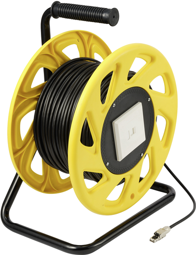 Купить Renkforce RJ45 Netzwerk Kabeltrommel CAT 6a S/FTP 60 m Schwarz PUR-Mantel (RF-5264732) в магазине wardena.ru