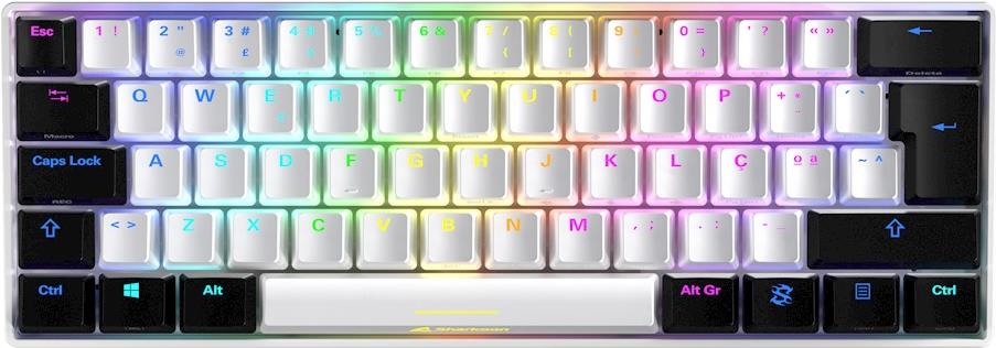 Купить Sharkoon SKILLER SGK50 S4 - Tastatur - Hintergrundbeleuchtung - USB-C - Italienisch - Tastenschalter: Kailh Red - weiß (4044951033904) в магазине wardena.ru