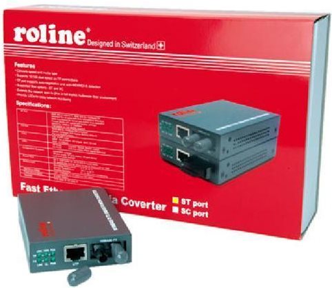 Купить ROLINE Fast Ethernet Konverter RJ-45 / ST, Loop-back (21.13.1070) в магазине wardena.ru
