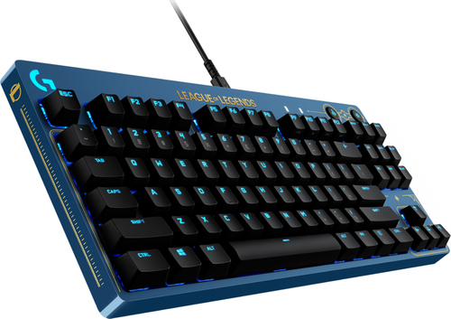 Купить Logitech G PRO League of Legends Edition - Tastatur - Hintergrundbeleuchtung - USB - AZERTY - Französisch - Tastenschalter: GX Brown Tactile (920-010535) в магазине wardena.ru