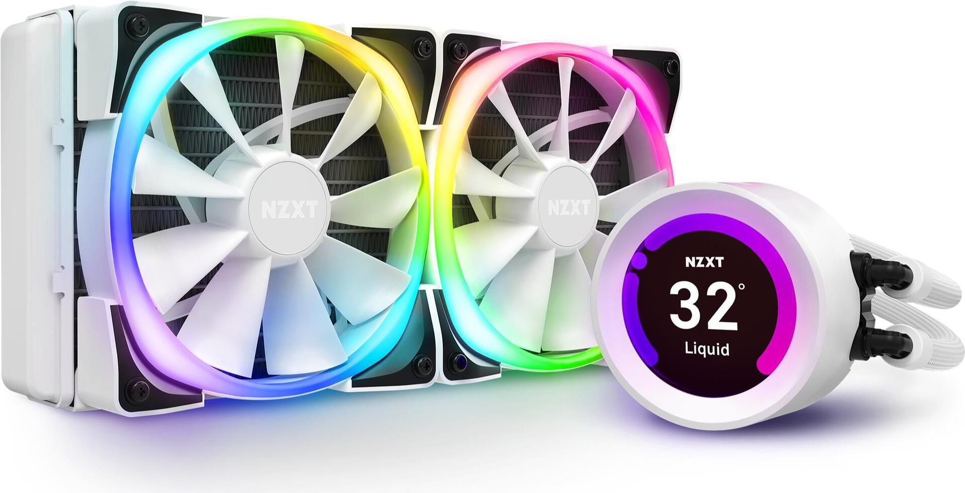 Купить NZXT Kraken Z53 RGB - Prozessor-Flüssigkeitskühlsystem - Kühlergröße: 240 mm - (für: LGA1156, LGA1366, LGA1155, LGA2011, LGA1150, LGA2011-3, LGA1151, AM4, LGA2066, TRX4, sTRX4, LGA1200) - 120 mm - weiß (RL-KRZ53-RW) в магазине wardena.ru