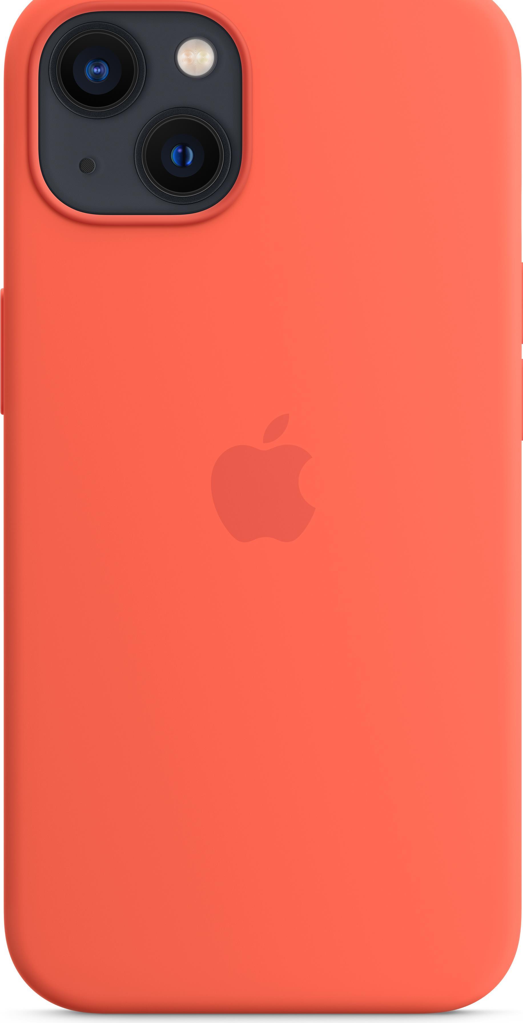 Купить Apple - Case für Mobiltelefon - kompatibel mit MagSafe - Silikon - Nektarine - für iPhone 13 (MN643ZM/A) в магазине wardena.ru