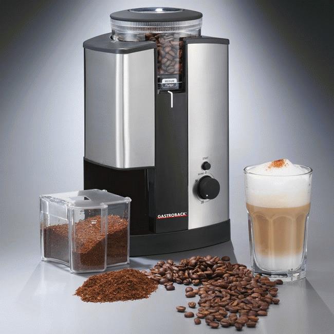 Купить Gastroback Design Coffee Grinder Advanced 165 W Schwarz - Silber (0521704) в магазине wardena.ru