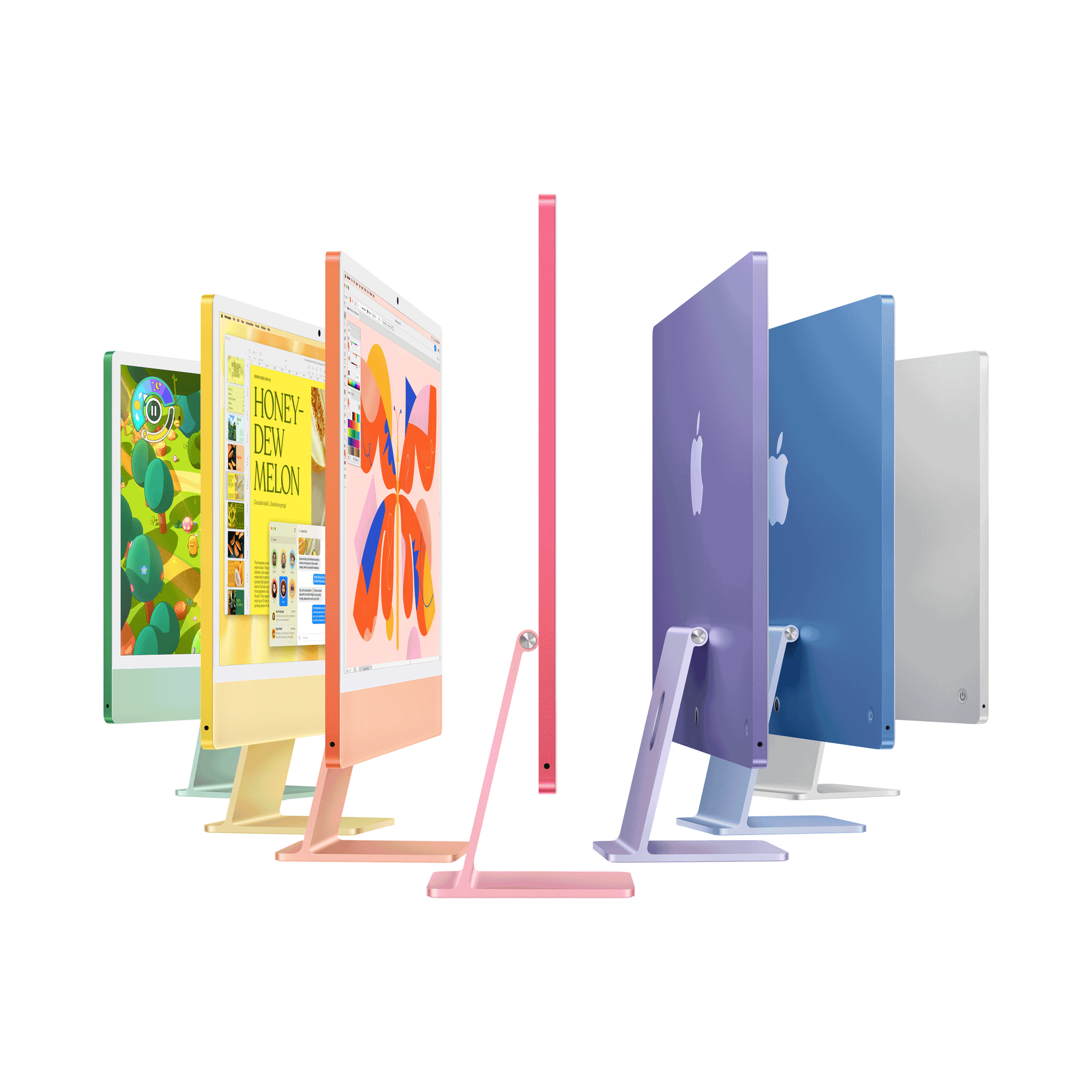 Купить Apple 24-inch iMac with Retina 4.5K display: M4 chip with 10-core CPU and 10-core GPU, 16GB, 256GB SSD - Green (MWUY3D/A) в магазине wardena.ru