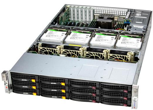 Купить Server Supermicro SSG-621E-ACR16L Storage • 829HTS-R1K62LPBP2 • X13DEI-T • 2U IPMI в магазине wardena.ru