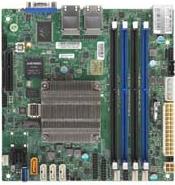 Купить SUPERMICRO A2SDi-4C-HLN4F - Motherboard - Mini-ITX - Intel Atom C3558 - USB 3.0 - 4 x Gigabit LAN - Onboard-Grafik (MBD-A2SDI-4C-HLN4F-B) в магазине wardena.ru
