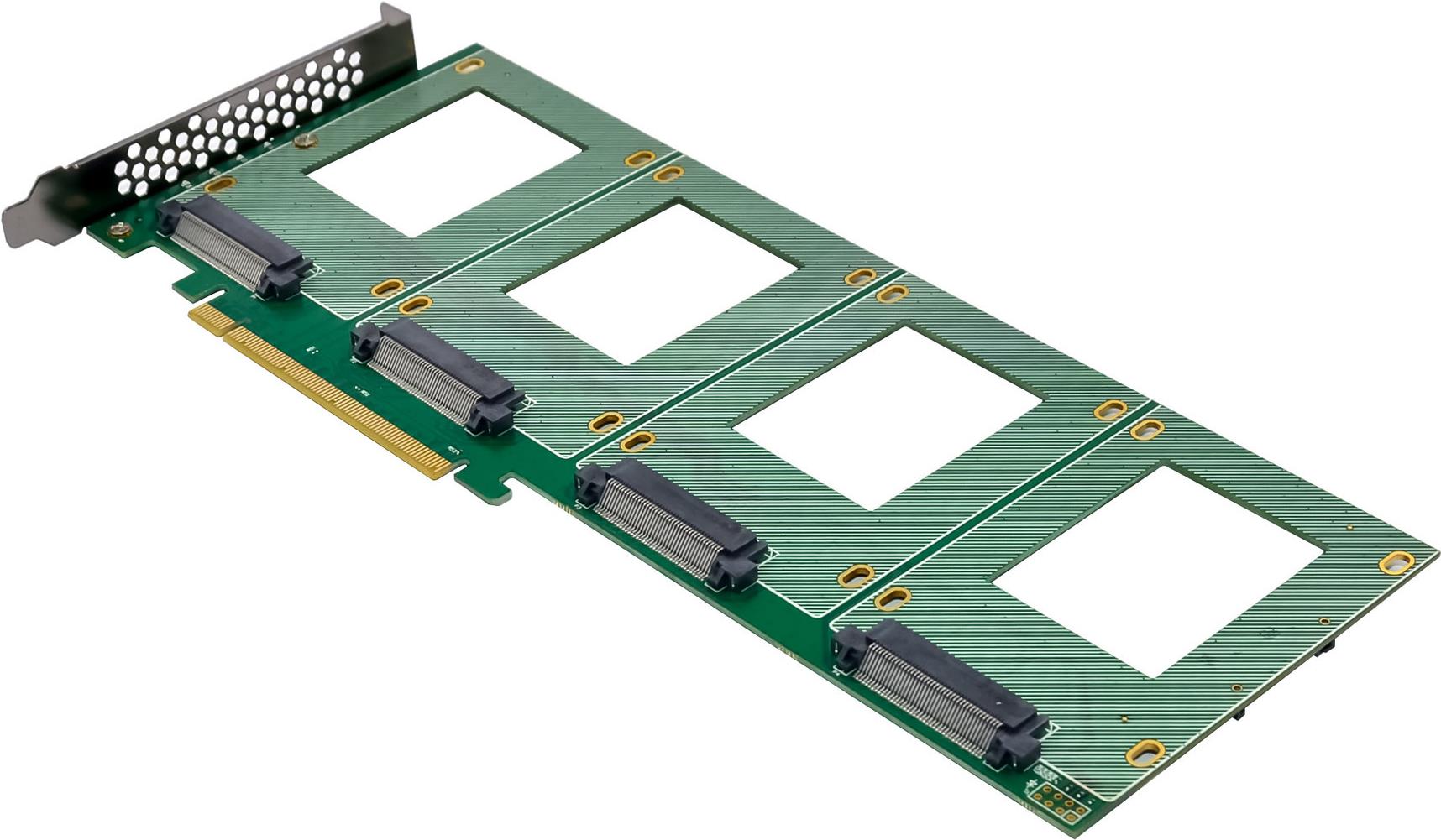 Купить InLine PCIe Karte zu 4x intern U.2 NVMe SFF-8639– Bifurcation x16 (76660R) в магазине wardena.ru