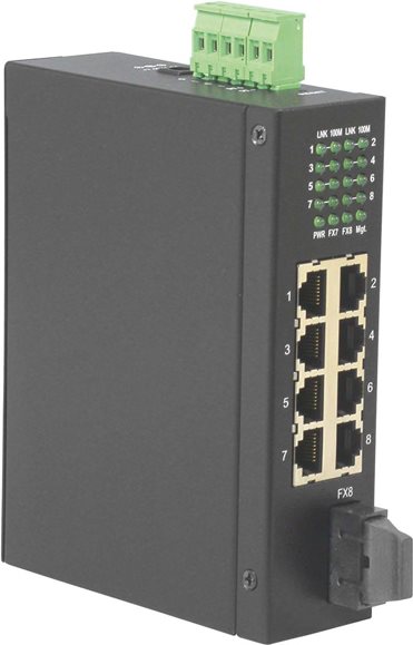 Купить ROLINE Industrie Switch 7x RJ-45, 1x SC, unmanaged (21.13.1152) в магазине wardena.ru