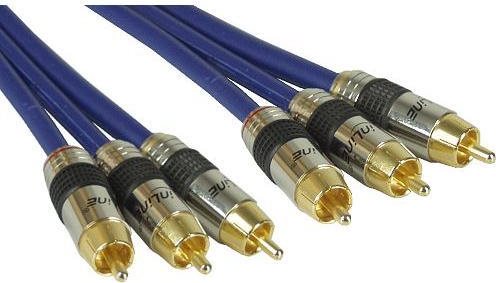 Купить INLINE Premium - Video- / Audiokabel - RCA männlich zu RCA männlich - 2 m - dreifach abgeschirmtes Koaxialkabel - Blau (89602P) в магазине wardena.ru