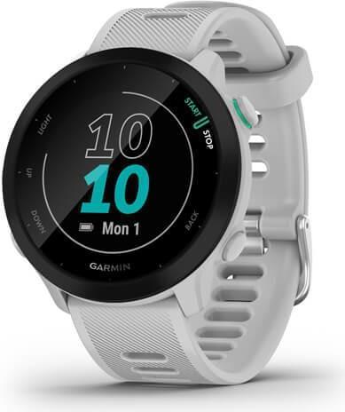 Купить Garmin Forerunner 55 - Weiß - Sportuhr mit Band - Silikon - weiß - Anzeige 2.63 cm (1.04") - Bluetooth, ANT+ - 37 g (010-02562-11) в магазине wardena.ru