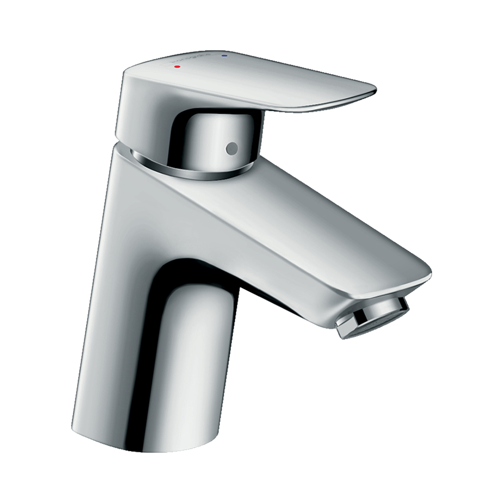 Купить Hansgrohe Logis Смеситель для раковины 70 однорычажный Coolstart без сливного набора хром 71076000 в магазине wardena.ru