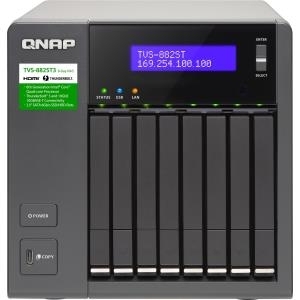 Купить QNAP TVS-882ST3 - NAS-Server - 8 Schächte - SATA 6Gb/s - RAID 0, 1, 5, 6, 10, JBOD - RAM 16 GB - 10 Gigabit Ethernet - iSCSI Support (TVS-882ST3-I7-16G) в магазине wardena.ru