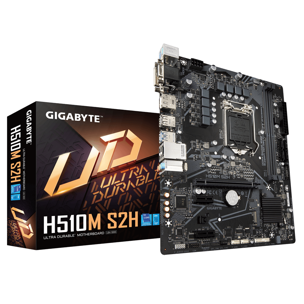 Купить Gigabyte H510M S2H (rev. 1.0) - Intel - LGA 1200 (Socket H5) - Intel® Celeron® - Intel® Core™ i3 - Intel Core i5 - Intel Core i7 - Intel Core i9 - Intel® Pentium® - LGA 1200 (Socket H5) - DDR4-SDRAM - 64 GB (H510M S2H) в магазине wardena.ru