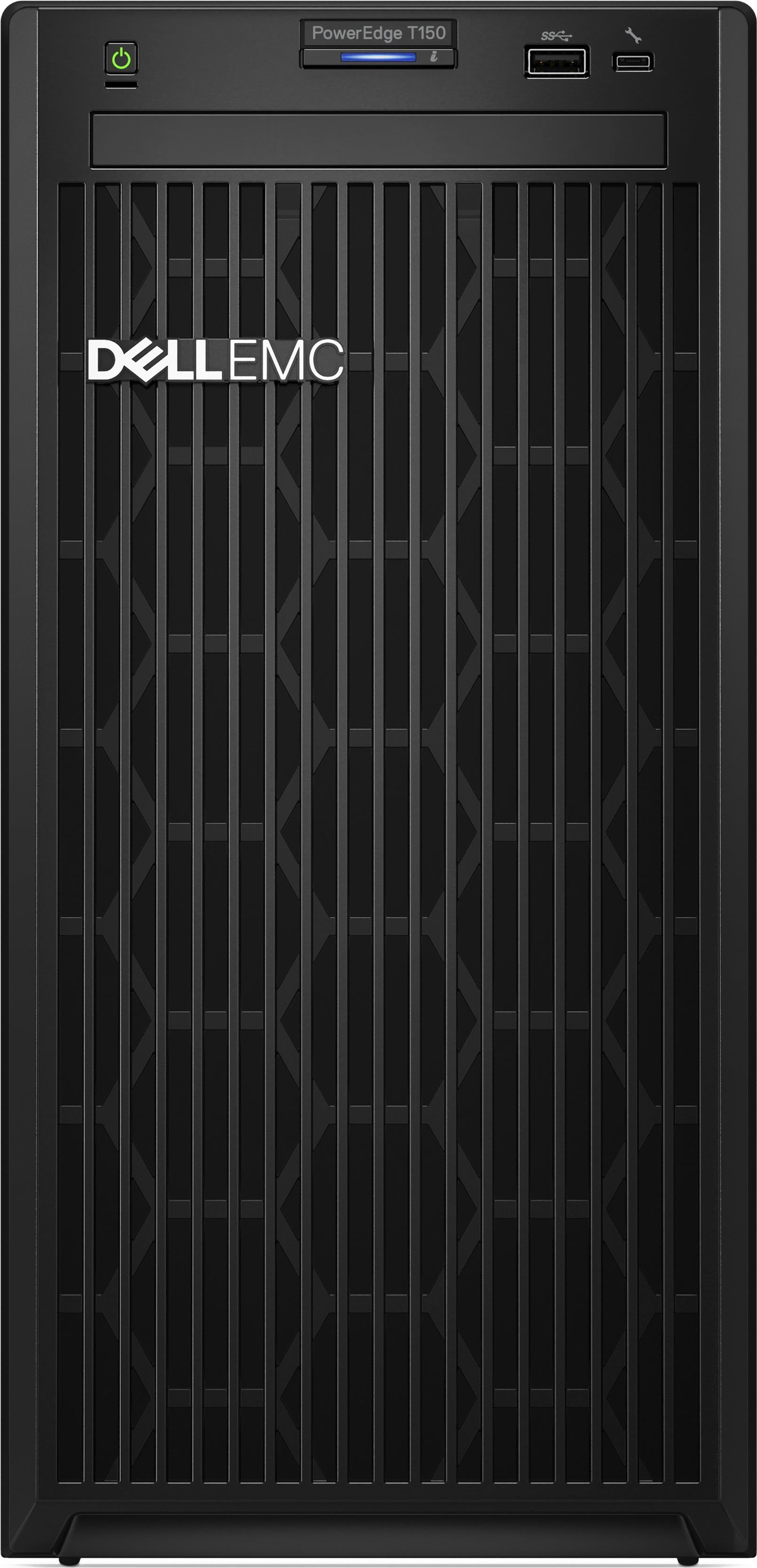 Купить Dell EMC PowerEdge T150 - Server - MT - 1-Weg - 1 x Xeon E-2334 / 3.4 GHz - RAM 16 GB - HDD 2 TB - Matrox G200 - GigE - kein Betriebssystem - Monitor: keiner - Schwarz - BTP - mit 3 Jahre Basis Vor-Ort (C2YCK) в магазине wardena.ru