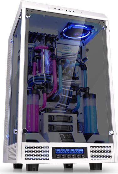 Купить Thermaltake The Tower 900 - Snow Edition - Full Tower - Erweitertes ATX - ohne Netzteil (PS/2) - weiß - USB/Audio (CA-1H1-00F6WN-00) в магазине wardena.ru