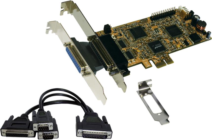 Купить Exsys EX-44344 - Adapter Parallel/Seriell - PCIe Low-Profile - RS-232, V.24 - 2 Anschlüsse + 2 x parallel в магазине wardena.ru